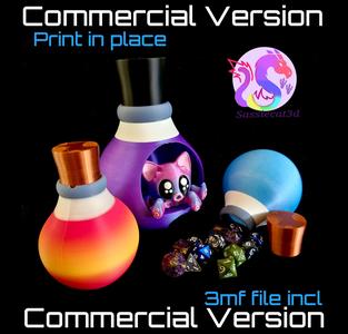 Voidkitty Dice Tower & Dice Flask *Commercial Version*