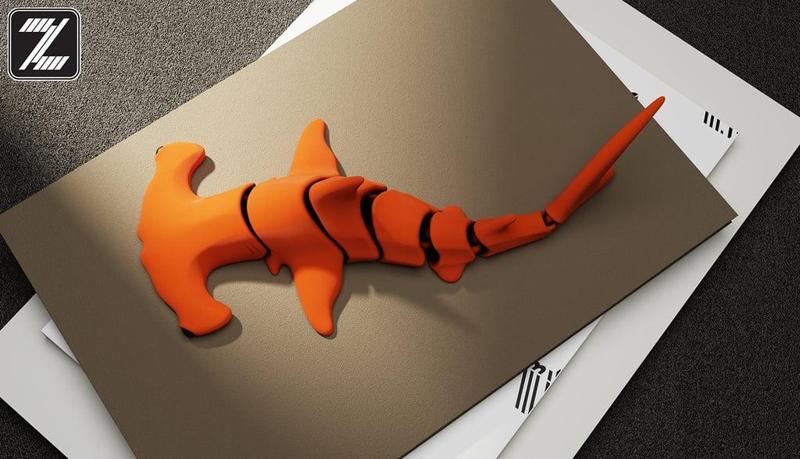 Articulated Hammerhead shark