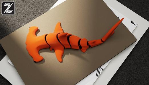 Articulated Hammerhead shark