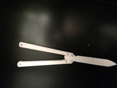 Rail Handles Butterfly Knife Trainer 