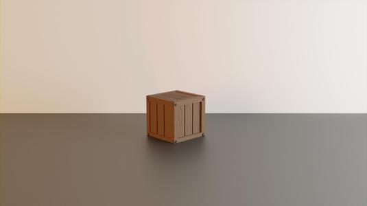 Wooden crate - wargaming terrain