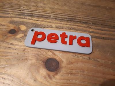 name tag "petra"