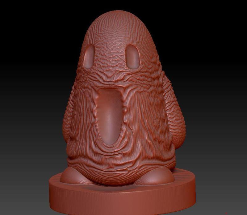 Sad Ghost Crying W Arms Base Wrinkles.stl