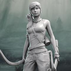 Lara Croft 3D Printing Figurine | Assembly