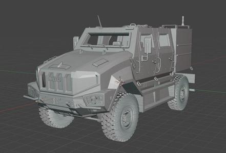 Iveco Manticor Armored Vehicle - 35th Scale 3D print model