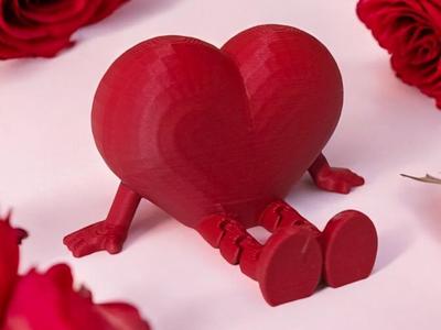 Valentine´s Heart BUDDY - Articulated legs