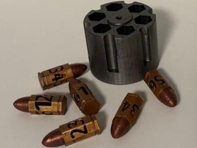 Bullet Dice with Cylinder