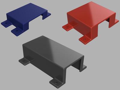 Fully Parametric Power Adaptor/Networking Gear/KVM mounting bracket - PROTOTYPE