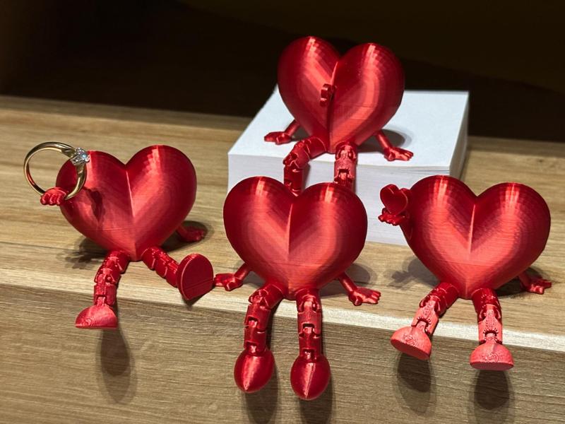 Articulated Hearts - 4 models - Valentine's Day