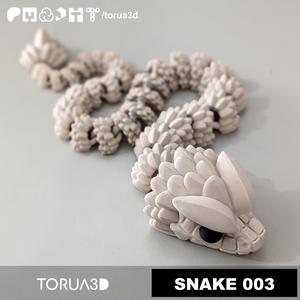 Articulated Snake 003 - Print in place - 3mf - STL