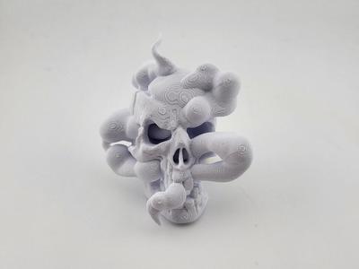 Door Handle skull Bambu Lab p1 X1 CARBON