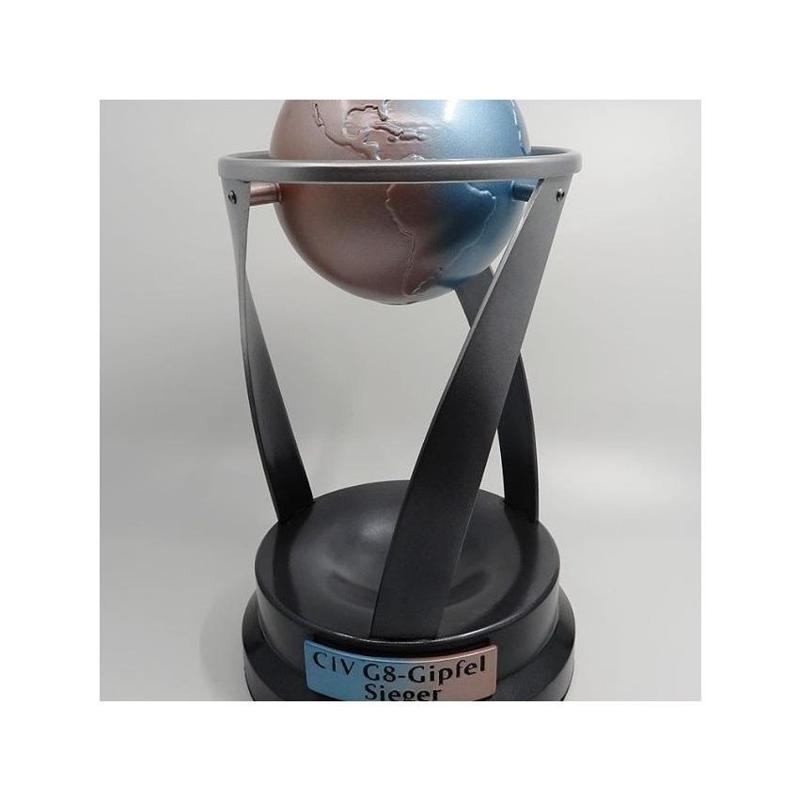 Globe World Trophy With Custom Name Tag