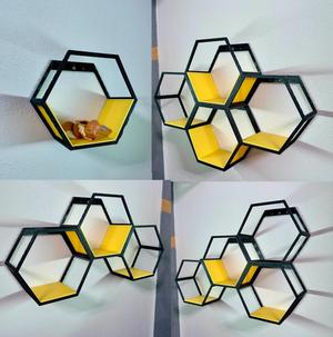 Hexagonal modular shelves 15 cm