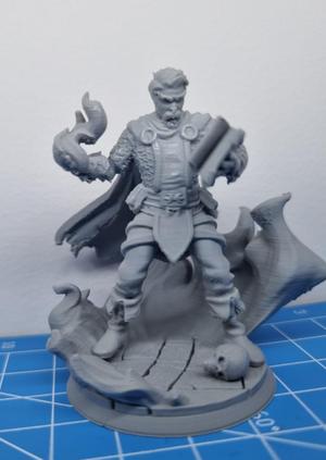 Miniature Human Mage DnD / Roleplay / Tabletop