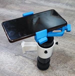 Adjustable phone mount for telescope