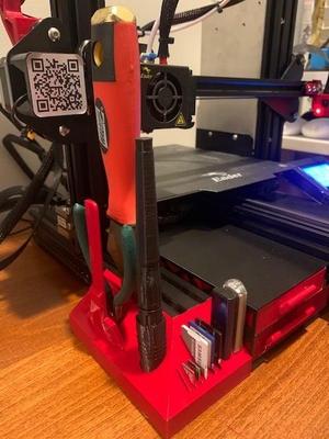 Ender 3 Pro Left Rail Tool, SD, Micro SD, and USB Holder