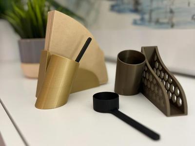 Coffee Filter Holder and Coffee Scoop
