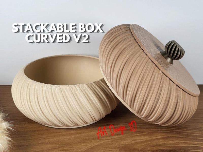 Jewelry Box Stackable Curved V2