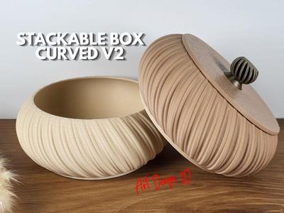 Jewelry Box Stackable Curved V2