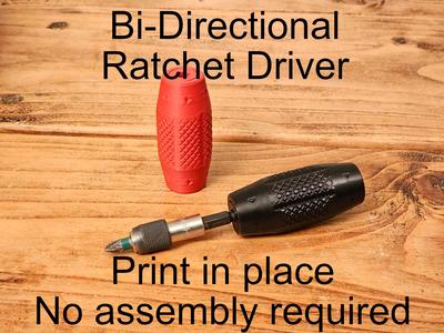Bi-Directional Ratchet Driver - Print in place