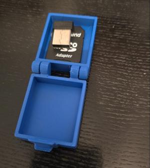 Small hinged box print in place (30 min print)