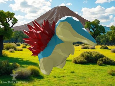 Low-Poly Cyndaquil No AMS (Pokemon)