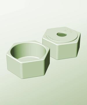 CH128-70-P Pierced container modular stackable module bin box