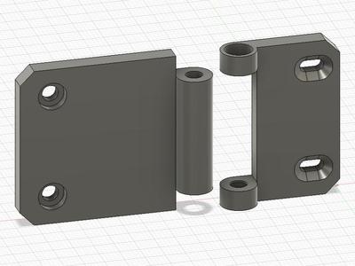 Hinge with elongated hole