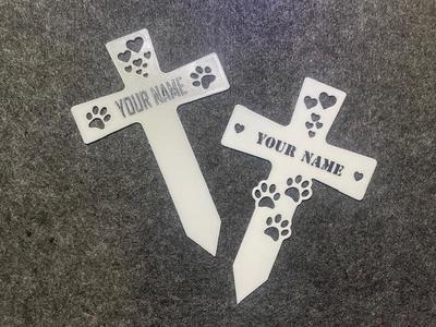 Memorial-Gravestone-Remembrance Sign-Dogs-Cats Paw