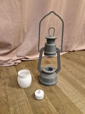Gas Lantern Style Tealight Holder