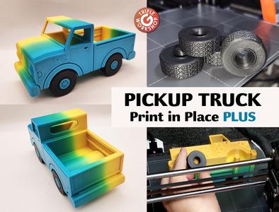 Pickup Truck - Print in Place PLUS (See Video)