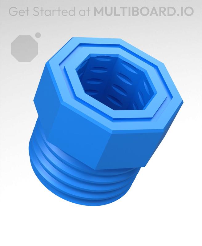 13 mm Big Thread, Push-Fit Hole, Bolt