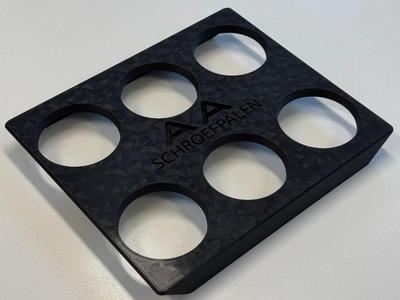 Coffee cup holder tray
