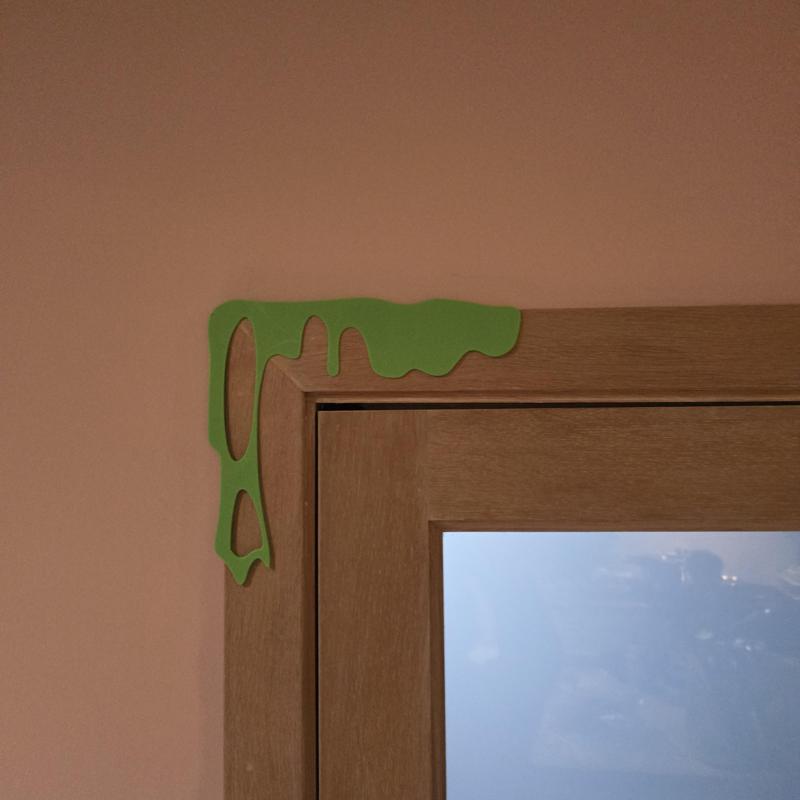 Slime door decoration
