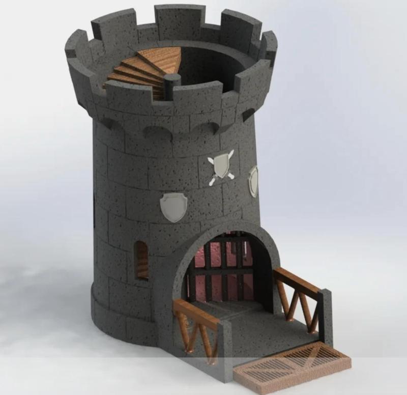 Castle dice tower