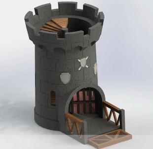 Castle dice tower