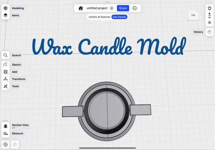 Wax Candle Mold
