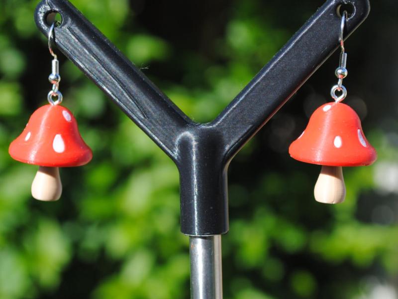Mushroom earrings