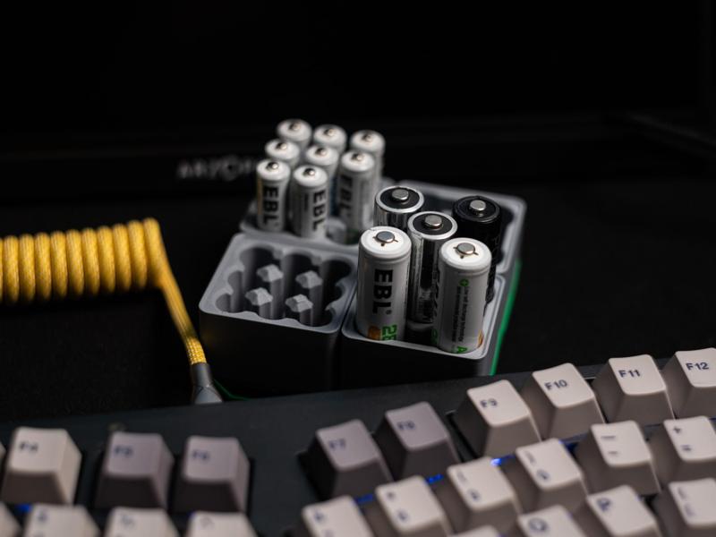 AA and AAA Battery Storage - Gridfinity