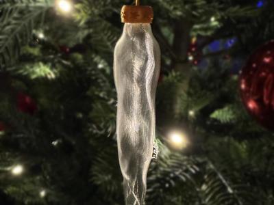 Spiral Icicle Christmas Ornament