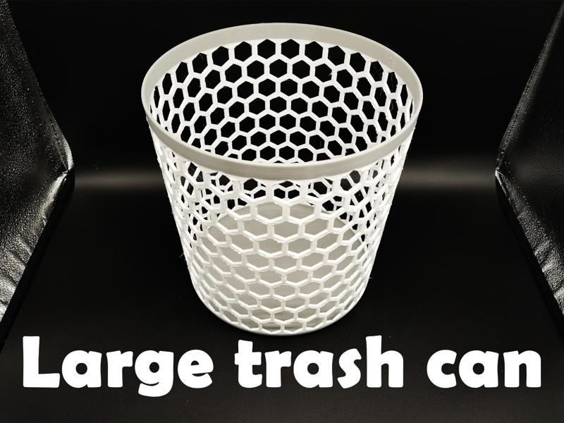 Large Trash Can 248*248*248mm no supports hollow lightweight version