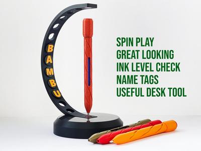 Magnetic Levitating Holder & 3 pen models