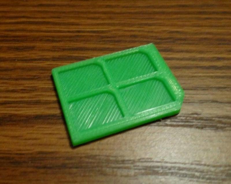 nanoSIM to SD card case adapter