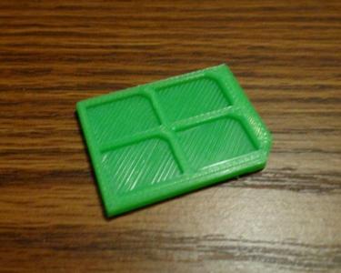 nanoSIM to SD card case adapter
