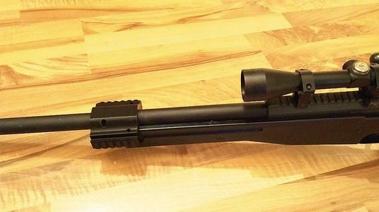 Aw308 sniper barrel holder