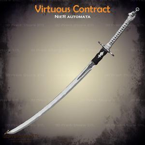 Virtuous Contract Sword From Nier Reincarnationr - Fan Art
