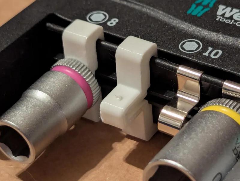 Socket rail clip for Wera Tool-Check Mini   