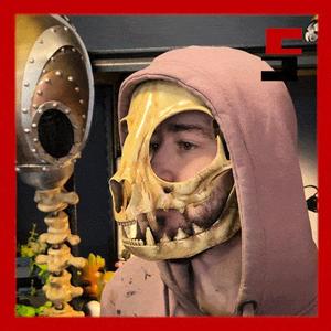 Cat Skull Mask ARTICULATED