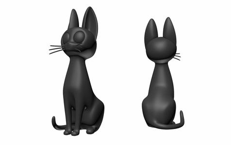 Printable Jiji Black Cat
