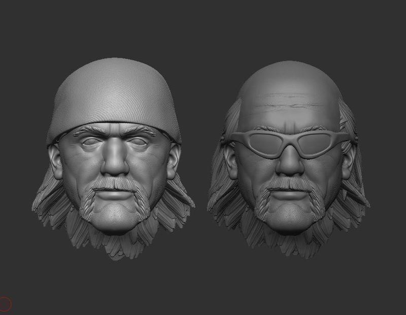 Hollywood Hogan - Headsculpt for Action Figures